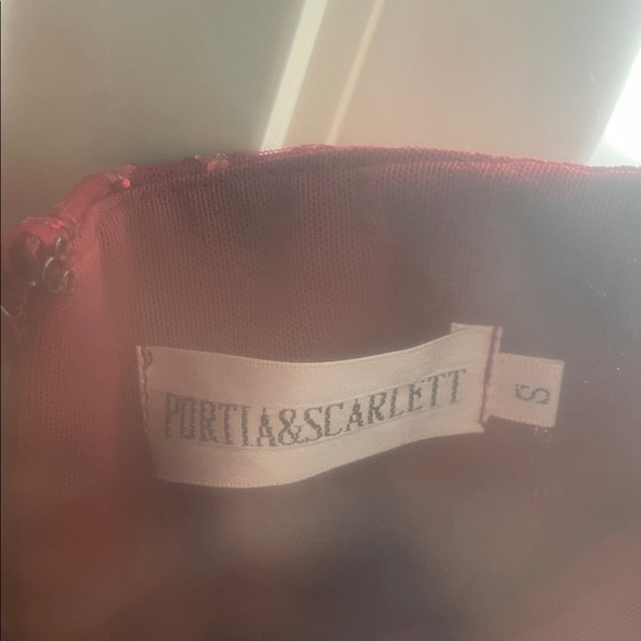 Portia and Scarlett Strapless Red Gown - Picture 16 of 16